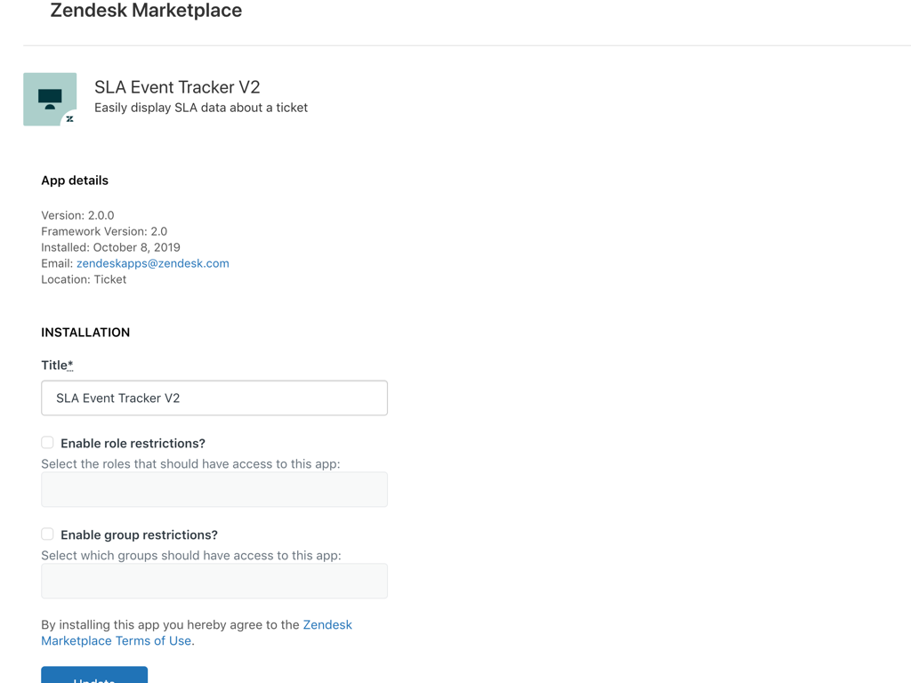 SLA Event Tracker screenshot 1